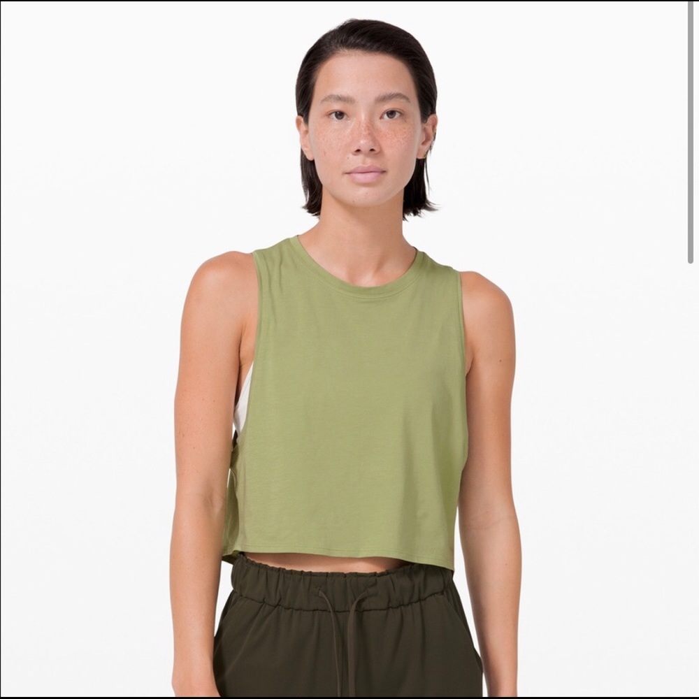 Lululemon Cut Back Crop Tank Top